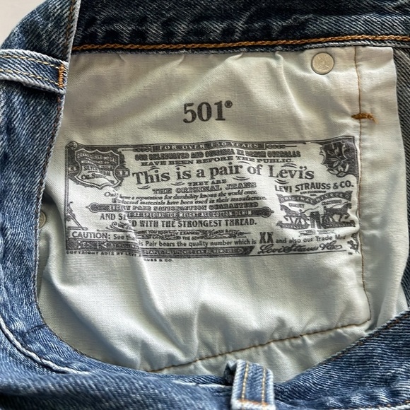 Levi’s 501 Cut Off Shorts High Rise Size 29 - Picture 9 of 16
